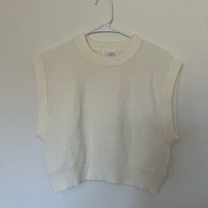 Zara Cream Sweater-vest Girls 11-12 or Women’s XS